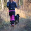 Dog trekking belt - Woman running with dog - Back